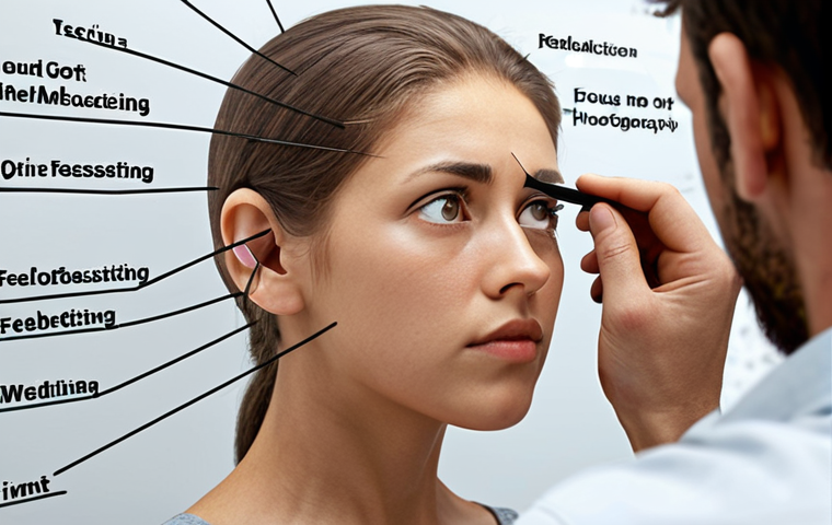 ** A person objectively assessing their strengths and weaknesses, perhaps using a mind map or a list. Focus on self-reflection and the idea of seeking feedback.
**