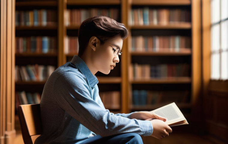 자기 객관화 능력 향상을 위한 소통 전략 - **Prompt:** A woman in her late 20s to early 30s, dressed in comfortable, modest everyday clothing l...